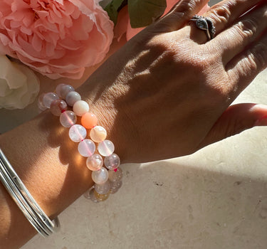 FLOWER AGATE 8MM BRACELET | growth | transformation