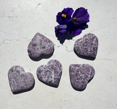 LEPIDOLITE MINI  HEART | soothes emotions | eases stress