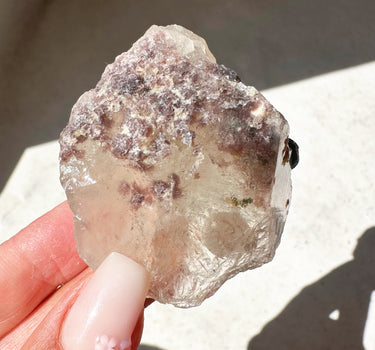 CITRINE WITH LEPIDOLITE & GREEN TOURMALINE – ABUNDANCE, BALANCE & PROTECTION