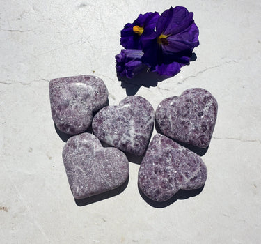 LEPIDOLITE MINI  HEART | soothes emotions | eases stress