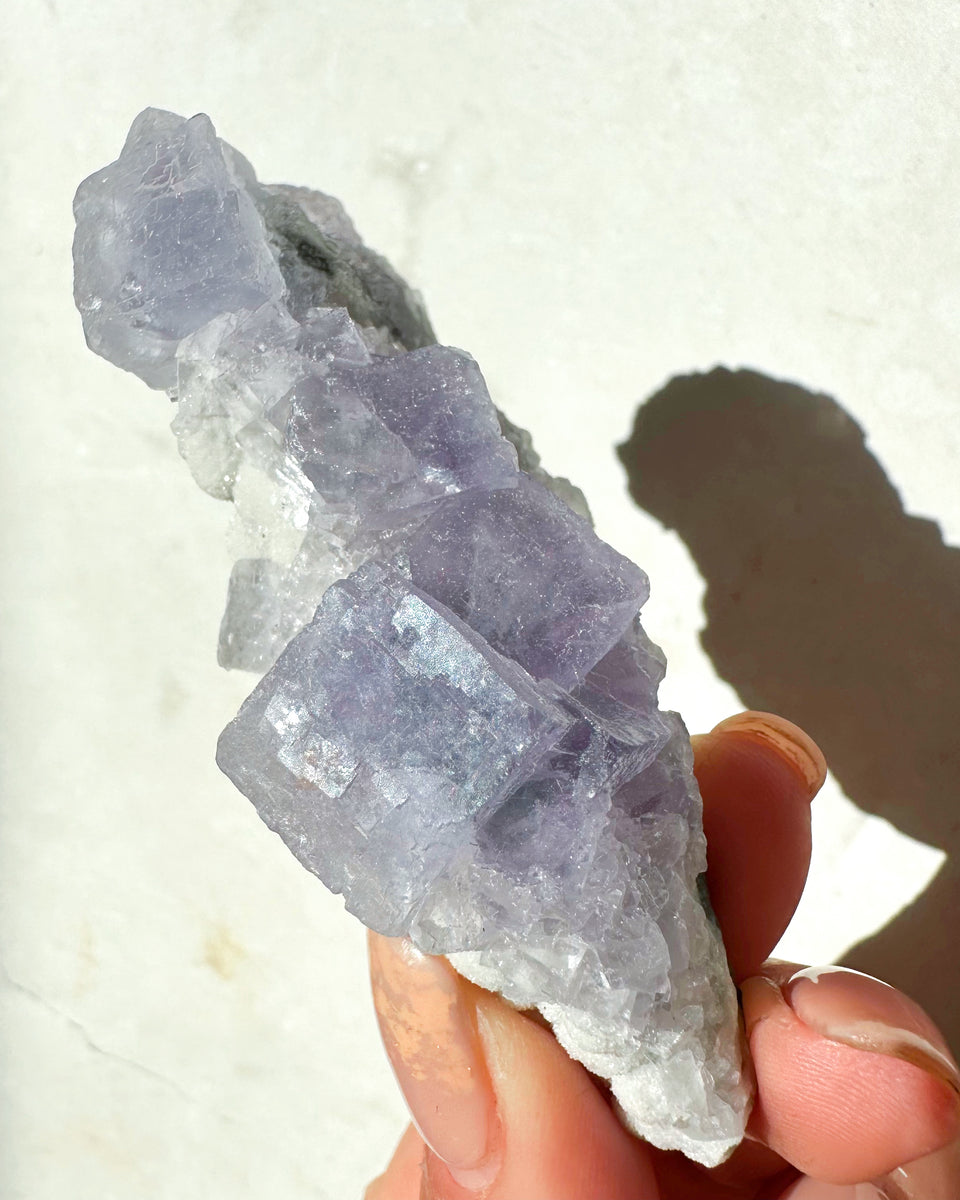 CUBIC PURPLE FLUORITE CRYSTALS